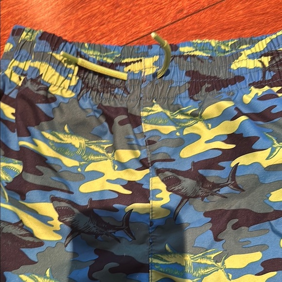 Joe Fresh Kids Swim Trunks - Blue and Green Camo - Picture 3 of 6